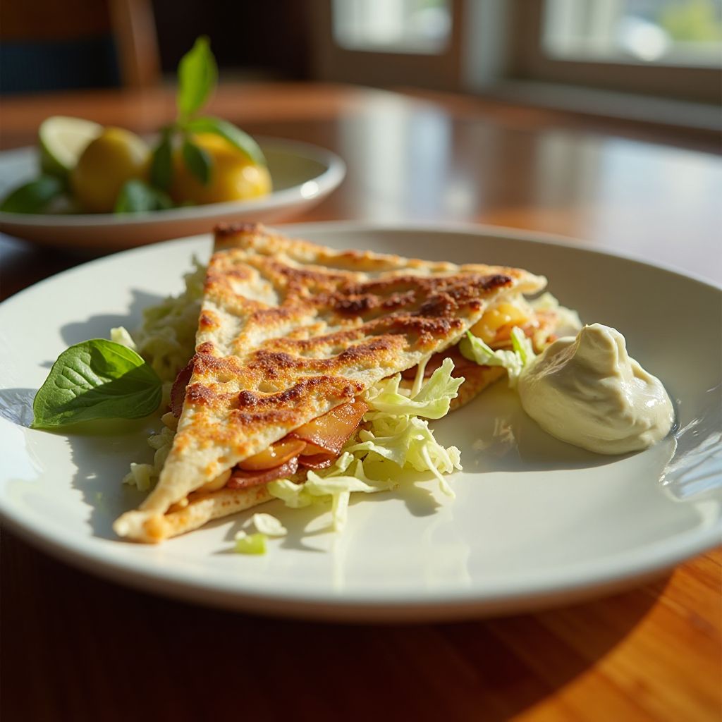 Skagit Katsu-Cabbage Crunch Quesadilla